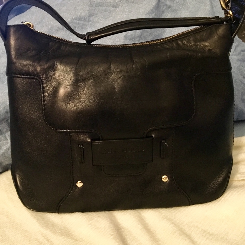 Black Leather Kate Spade bag